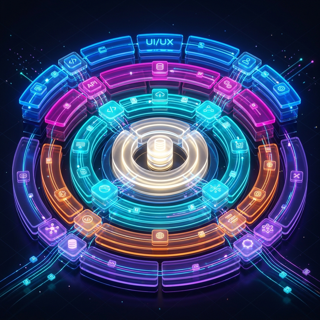 Illustration of software clean architecture